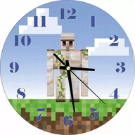 Zegary - Zegar Ścienny Dla Dzieci Minecraft Żelazny Golem - miniaturka - grafika 1