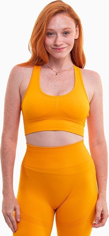 4f Stanik sportowy 4F F116 pomarańczowy 4FWSS24USBAF116 70S XS/S