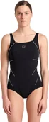 Stroje kąpielowe - Arena strój kąpielowy jednoczęściowy czarny rozmiar 46 - miniaturka - grafika 1