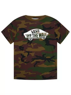 Koszulki dla chłopców - Vans T-Shirt Otw Boys VN000IVE Zielony Classic Fit - grafika 1