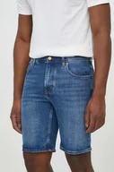 Spodenki męskie - Tommy Hilfiger szorty jeansowe męskie kolor niebieski - miniaturka - grafika 1