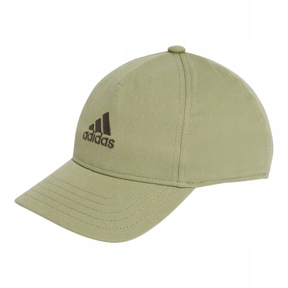 Czapka z daszkiem Adidas młodzieżowa bejsbolówka oliwkowa z regulacją