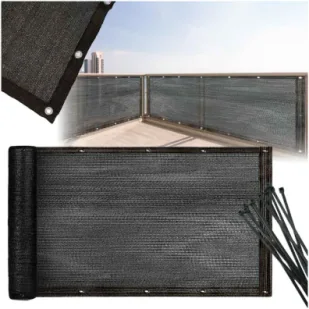 LUARO siatka cieniująca 150g/m2 105x700cm UV - Akcesoria do ogrodzeń - miniaturka - grafika 1