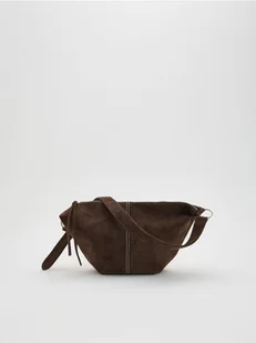 Reserved - Torebka z imitacji zamszu - brązowy - Torebki damskie - miniaturka - grafika 1