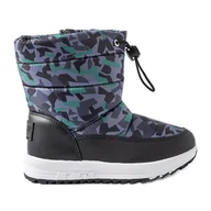 Buty dla dziewczynek - Czarno-szare śniegowce Big Star KK374238 czarne - miniaturka - grafika 1
