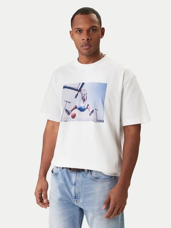 t-shirt uomo guess m5bi3i k8fq4 g011 pure white