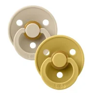 Smoczki uspokajające - BIBS 2PACK S VANILLA & MUSTARD Smoczek Uspokajający dla dziecka 110274 - miniaturka - grafika 1