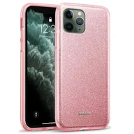 Etui i futerały do telefonów - Etui na telefon komórkowy Apple iPhone 11 Pro Max, brokatowe etui ochronne TPU, różowe złoto - miniaturka - grafika 1