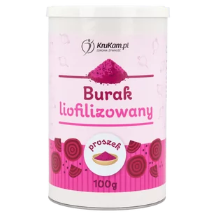 Burak liofilizowany proszek 100g - Owoce świeże i suszone - miniaturka - grafika 1