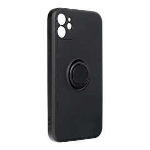 Forcell Futerał Silicone Ring Do Iphone 11 Czarny - Etui i futerały do telefonów - miniaturka - grafika 1