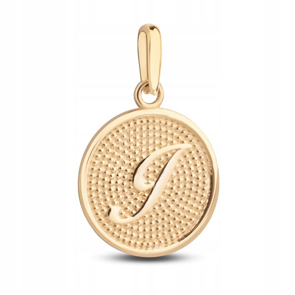 ZŁOTA WYJĄTKOWA ZAWIESZKA MEDALIK LITERKA J 333