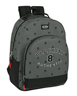 Plecaki - Plecak adaptacyjny Wózek, tkanina do recyklingu, Blackfit8 Skull, 320x150x420 mm, Szary/Czarny - miniaturka - grafika 1