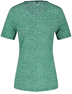 GERRY WEBER Edition T-shirt damski, Zielony/ecru/biały nadruk, 36 PL - Koszulki i topy damskie - miniaturka - grafika 1