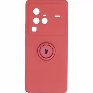 Etui i futerały do telefonów - Bizon Etui Case Silicone Ring Sq do VIVO X80 Pro brudny róż - miniaturka - grafika 1