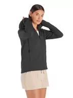 Kurtki damskie - Marmot Damska bluza z kapturem Leconte, ciepła kurtka z zamkiem na całej długości, oddychająca, wiatroszczelna, do pakowania, idealna do wędrówek i narciarstwa, czarna, XL - miniaturka - grafika 1