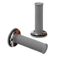 Części motocyklowe - Lampa 90577 Donut Off-Road Grips, uniwersalne uchwyty - szary - pomarańczowy - miniaturka - grafika 1