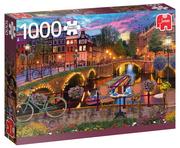 Puzzle - Jumbo Puzzle 1000 PC Kanał w Amsterdamie G3 - miniaturka - grafika 1