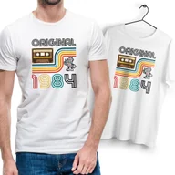 Koszulki męskie - Prezent Na 40 30 18 Urodziny Koszulka Męska Biała Wybór Trwałego Nadruku - miniaturka - grafika 1