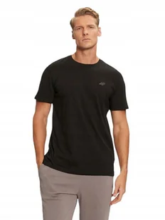 Koszulka Męska 4f Gładka Tshirt Czarny Bawełna Prezent R. L - Koszulki męskie - miniaturka - grafika 1