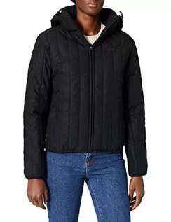 Kurtki damskie - G-STAR RAW Damska kurtka Meefic Vertical Quilted, Czarny (Dk Black C442-6484), S - grafika 1