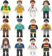 Klocki - FIGURKI x12 CITY 8099 klocki figurka samochód miasto płytka ludziki zestaw - miniaturka - grafika 1