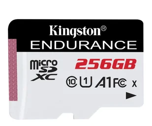 Kingston 256GB microSDXC High Endurance UHS-I U1 A1 95MB/s - Karty pamięci - miniaturka - grafika 1