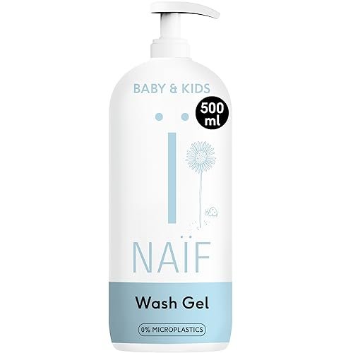 Naïf Oczyszczający żel pod prysznic – 500 ml – dla niemowląt i dzieci – naturalne składniki – 100% wegański