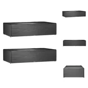 Pokrowce na meble ogrodowe - vidaXL Pokrowce na meble ogrodowe 2 szt. 12 oczek 315x180x75 cm Prostokątne - Pokrowce ochronne na meble ogrodowe - miniaturka - grafika 1