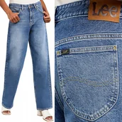 Spodnie damskie - Lee RIDER LOOSE Darkest Dawn WYSOKIE LUŹNE DAMSKIE SPODNIE JEANSOWE W30 L33 - miniaturka - grafika 1