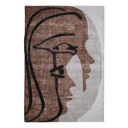 Dywany - Brązowy okrągły dywan wełniany 170x240 cm Roden – WOOOD - miniaturka - grafika 1