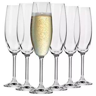 Krosno VENEZIA Kieliszki do szampana 200 ml 6 sztuk CASUAL VENEZIA - Kieliszki - miniaturka - grafika 1