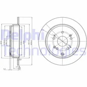Tarcze hamulcowe - Tarcza hamulcowa DELPHI BG4064C - miniaturka - grafika 1