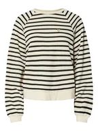 Bluzy damskie - Pieces Bluza "Greta" w kolorze czarno-kremowym - miniaturka - grafika 1