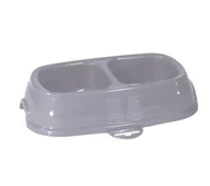 Miski dla psów - Zolux ZOLUX Miska BREAK 13 plastikowa antypoślizgowa podwójna 0 97008 - miniaturka - grafika 1