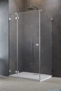 Radaway Essenza Pro Brushed Nickel Kdj kabina 80x120 cm lewa szczotkowany nikiel 10097080-91-01L/10098120-01-01 - Kabiny prysznicowe - miniaturka - grafika 1