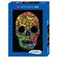 Puzzle - Heye Puzzle 1000 elementów. Czaszka pełna Doodli - miniaturka - grafika 1