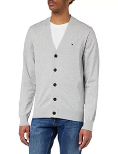 Tommy Hilfiger Kardigany męskie, jasnoszary wrzos, XL - Swetry męskie - miniaturka - grafika 1
