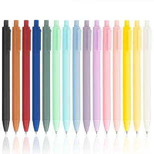 Zestaw Długopisów Żelowych AUTOMATYCZNYCH Kolorowych 15 szt Czarny Wkład - Długopisy - miniaturka - grafika 1