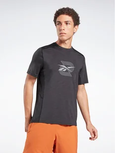 Reebok T-Shirt Activchill Graphic Move HS5933 Czarny Active Fit - Koszulki sportowe męskie - miniaturka - grafika 1