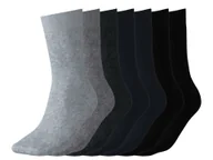 Skarpetki męskie - esmara® Skarpety męskie z biobawełną, 7 par (szary/granatowy/czarny, 39-42) - miniaturka - grafika 1