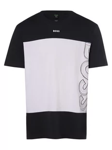 BOSS Green - T-shirt męski  Tee 8, niebieski|biały - Koszulki męskie - miniaturka - grafika 1
