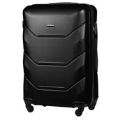 Walizki - Walizka Duża Twarda z ABS-u Czarna - miniaturka - grafika 1