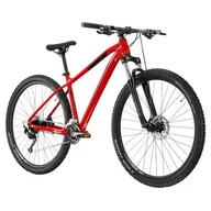 Rowery - Rower górski MTB KROSS Level 1.0 M17 29 cali męski Czarno-czerwony - miniaturka - grafika 1