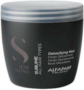 Maski do włosów - Alfaparf Alfaparf Semi Di Lino Sublime Detoxifying Mud Maska błotna, oczyszczająca i rozświetlająca włosy z glinką kaolin 500ml 17034 - miniaturka - grafika 1