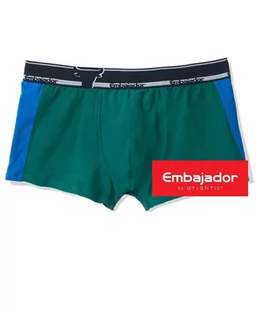 SZORTY ATLANTIC EMBAJ EEH-058 (kolor zielony, rozmiar XL) - Majtki męskie - miniaturka - grafika 1