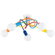 Lampy sufitowe - Lampa sufitowa wisząca Drago multikolor 5xE27x15W dziecięca wym: 22 x 51 x 51 cm metal Alfa - miniaturka - grafika 1