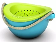 Zabawki do piasku - Wiaderko + Sitko PoBi 18m+ Bioplastik Turkus BiBio - miniaturka - grafika 1