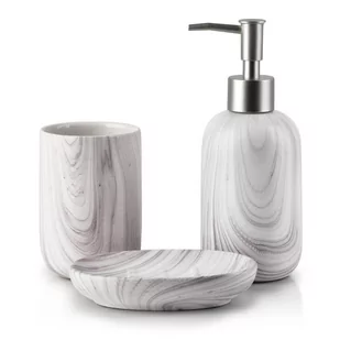 ODETTE NATURAL Komplet łazienkowy - Akcesoria łazienkowe - miniaturka - grafika 1