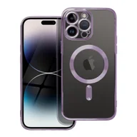 Etui i futerały do telefonów - Futerał Electro Mag Cover do IPHONE 14 PRO MAX fioletowy - miniaturka - grafika 1