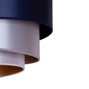 Euluna Sufitowa Trio Ø 60 cm, granat/srebrna/biała/złota - Lampy sufitowe - miniaturka - grafika 3